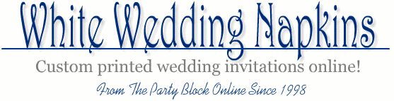 White Wedding Napkins